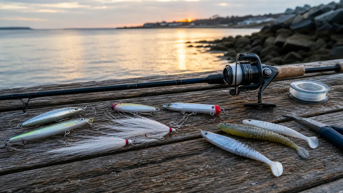 Saltwater fishing lures for striped bass article cover