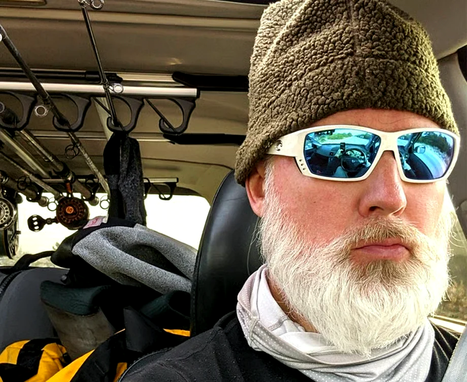 Steve Franey in fishing gear